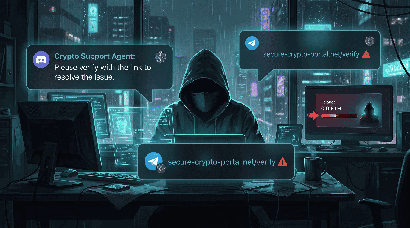 Truffa di falso supporto crypto su Discord e Telegram: guida al recupero
