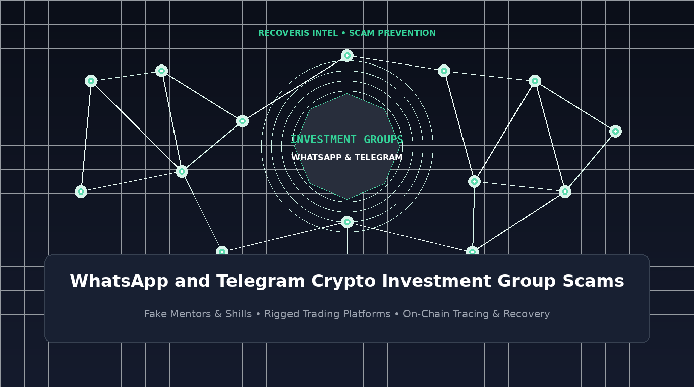 Truffe nei gruppi di investimento crypto su WhatsApp e Telegram: come falsi mentori, complici e app truccate rubano fondi